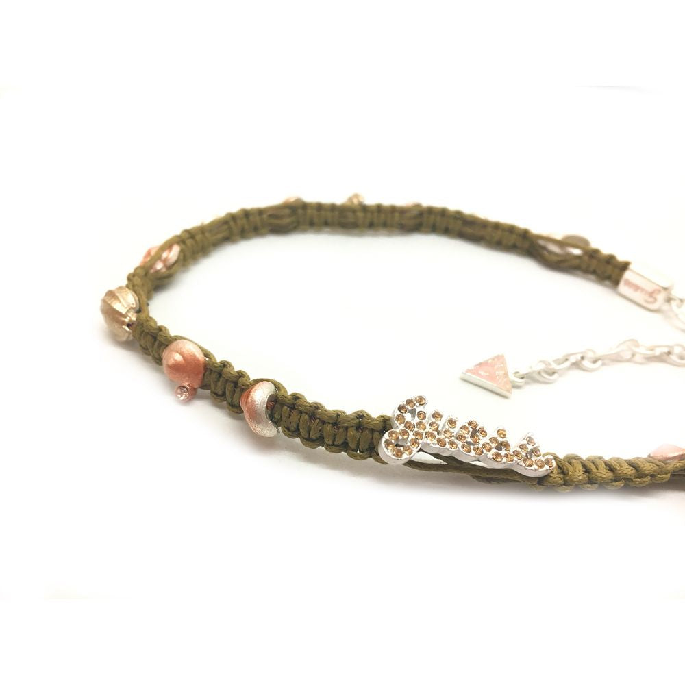 Zelena tekstilna ogrlica