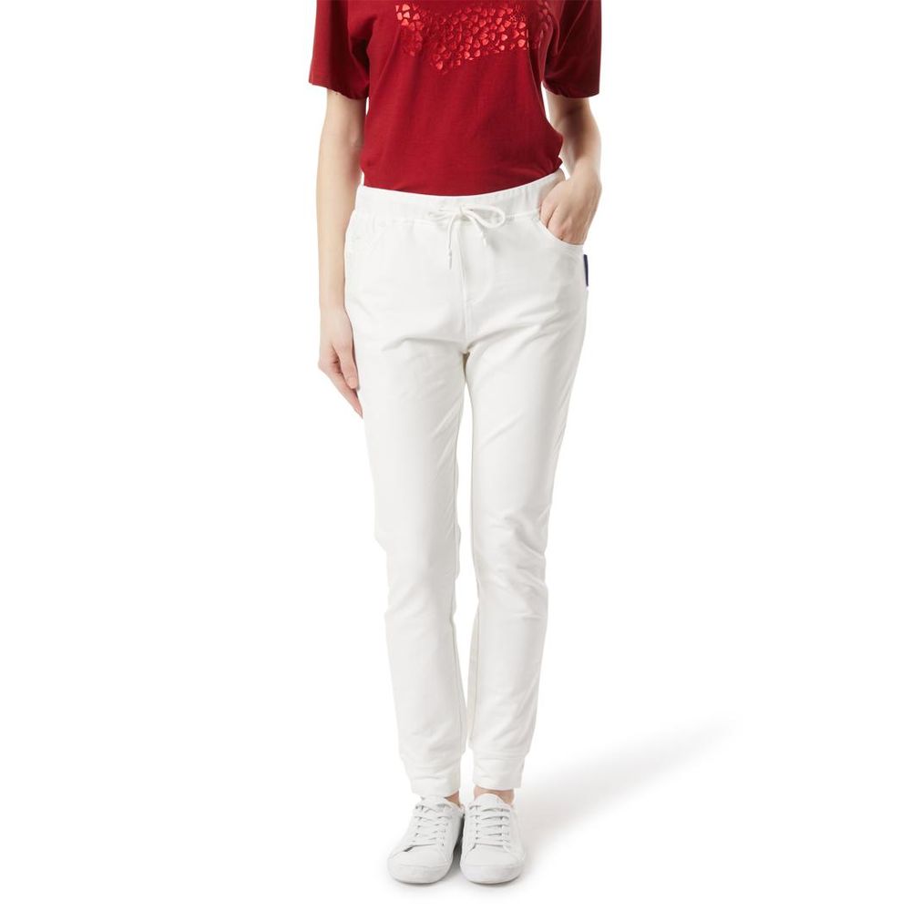 Črne bombažne hlače za prosti čas