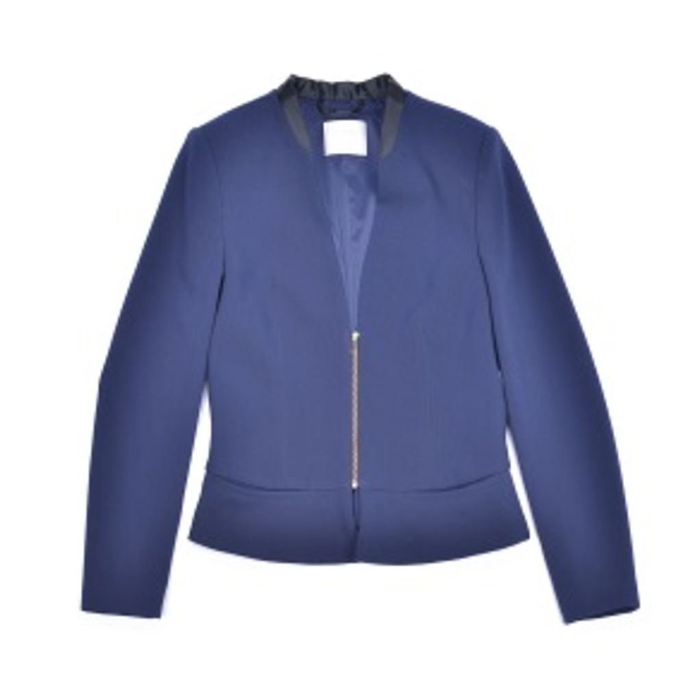 Siv poliestrski blazer