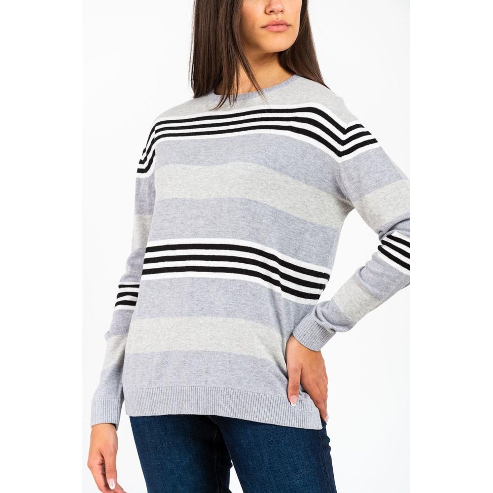 Krem bombažni pulover