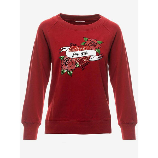 Rdeča bombažna jopa