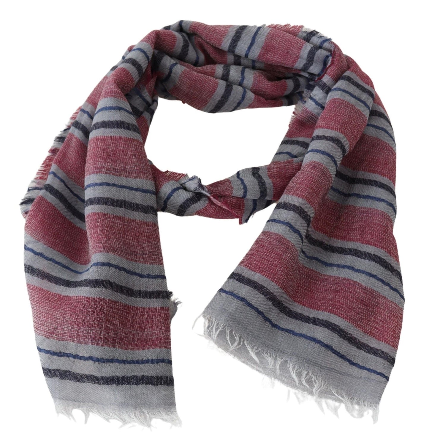 Missoni Elegantni večbarvni črtasti volneni šal