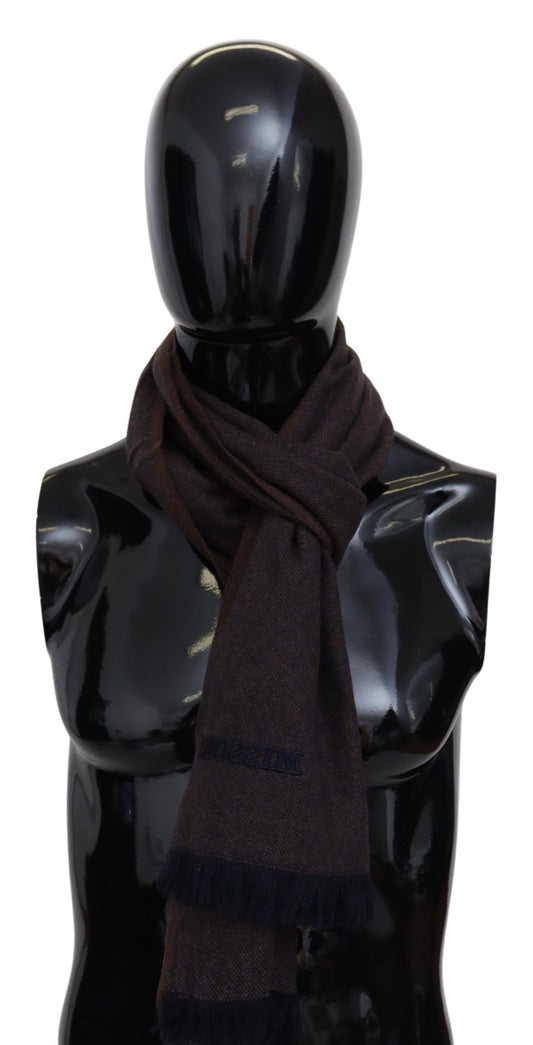 Missoni Elegantni kašmirski unisex šal z obrobami