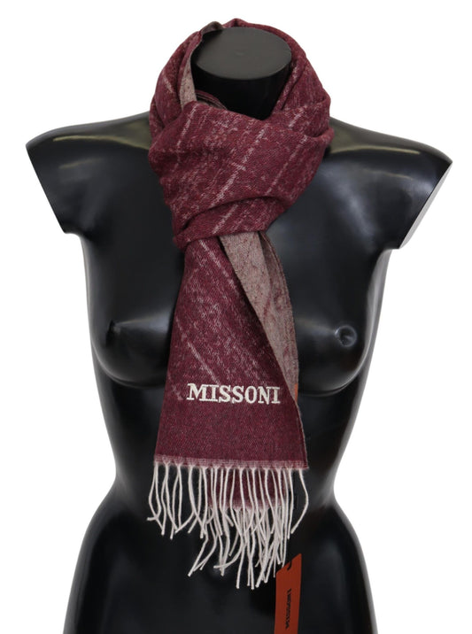 Missoni Elegantni šal iz kašmirja z obrobami