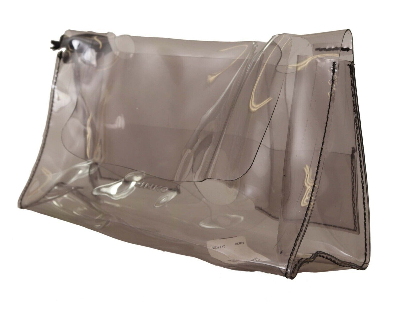 PINKO Chic Transparent Clutch za večerno eleganco