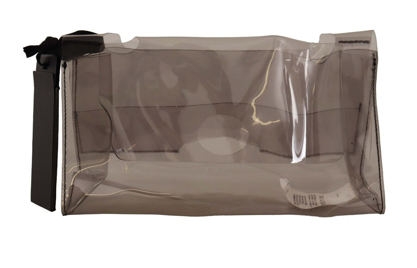 PINKO Chic Transparent Clutch za večerno eleganco