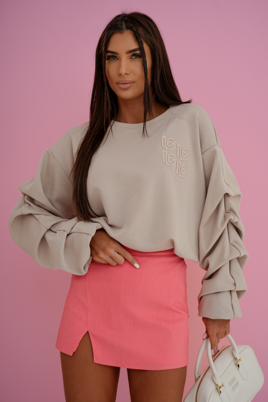 REMY etro majica z dolgimi rokavi - Bež