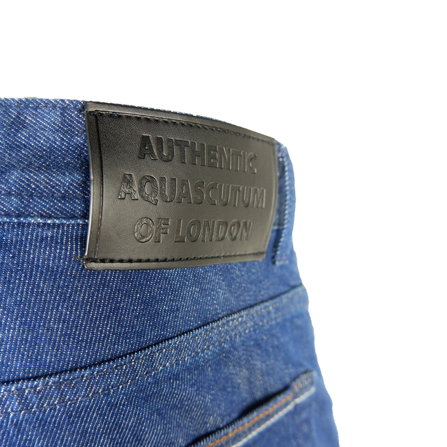 Aquascutum Modre bombažne moške kavbojke