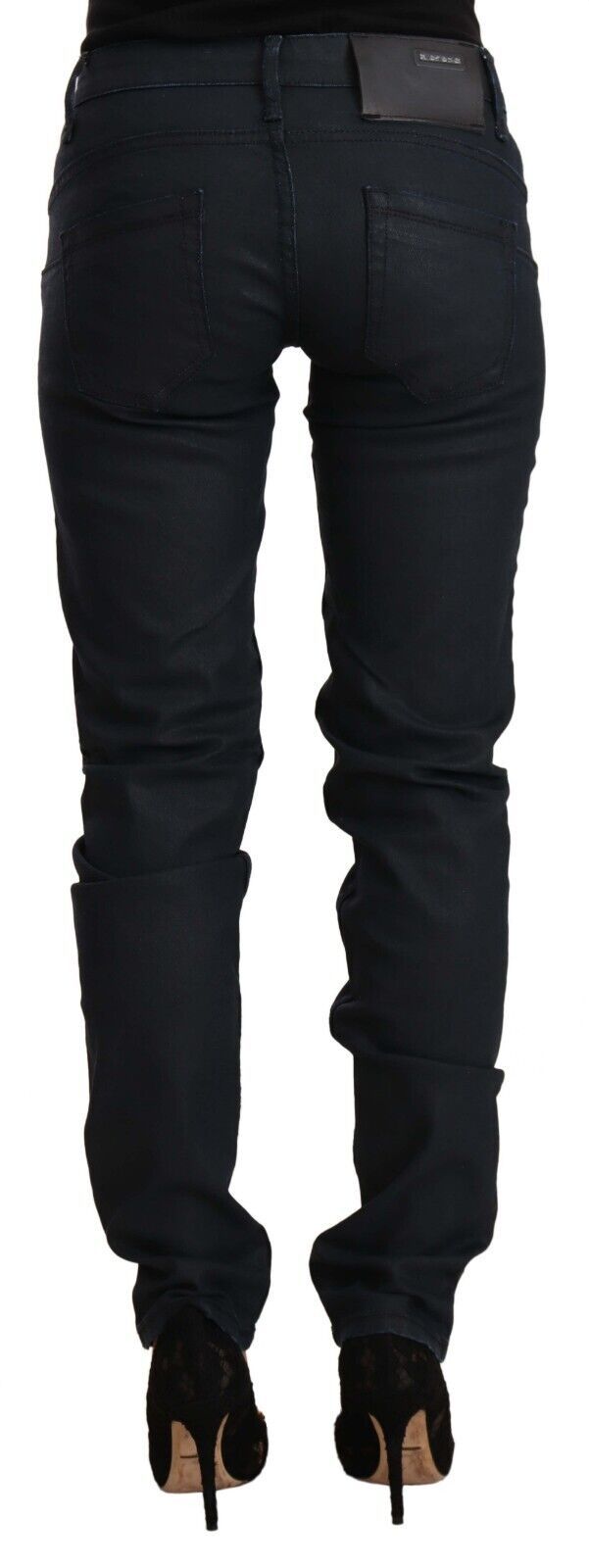 Acht Chic Nizki pas Skinny Black Denim