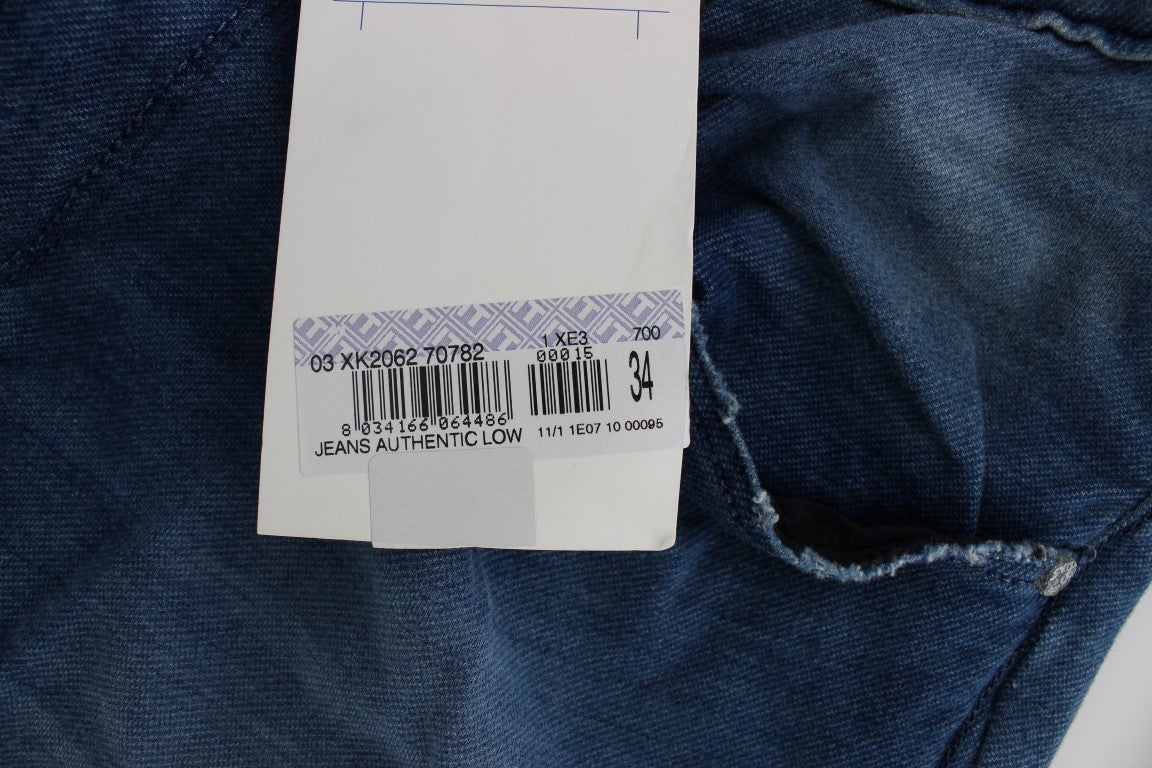 Acht Slim Fit Modro opran italijanski džins