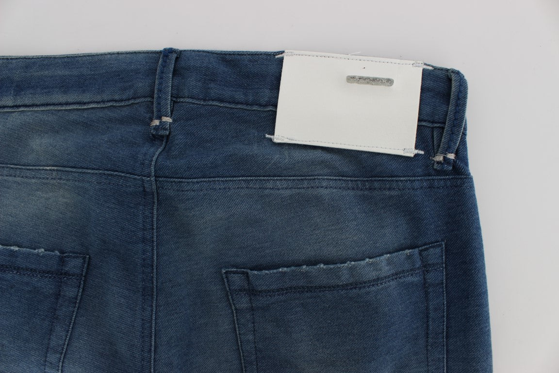 Acht Slim Fit Modro opran italijanski džins