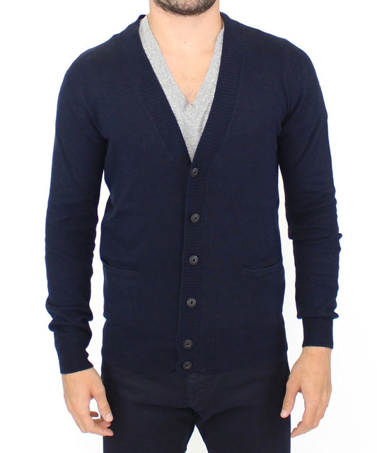 Ermanno Scervino Chic Modra jopica iz volnene Blend