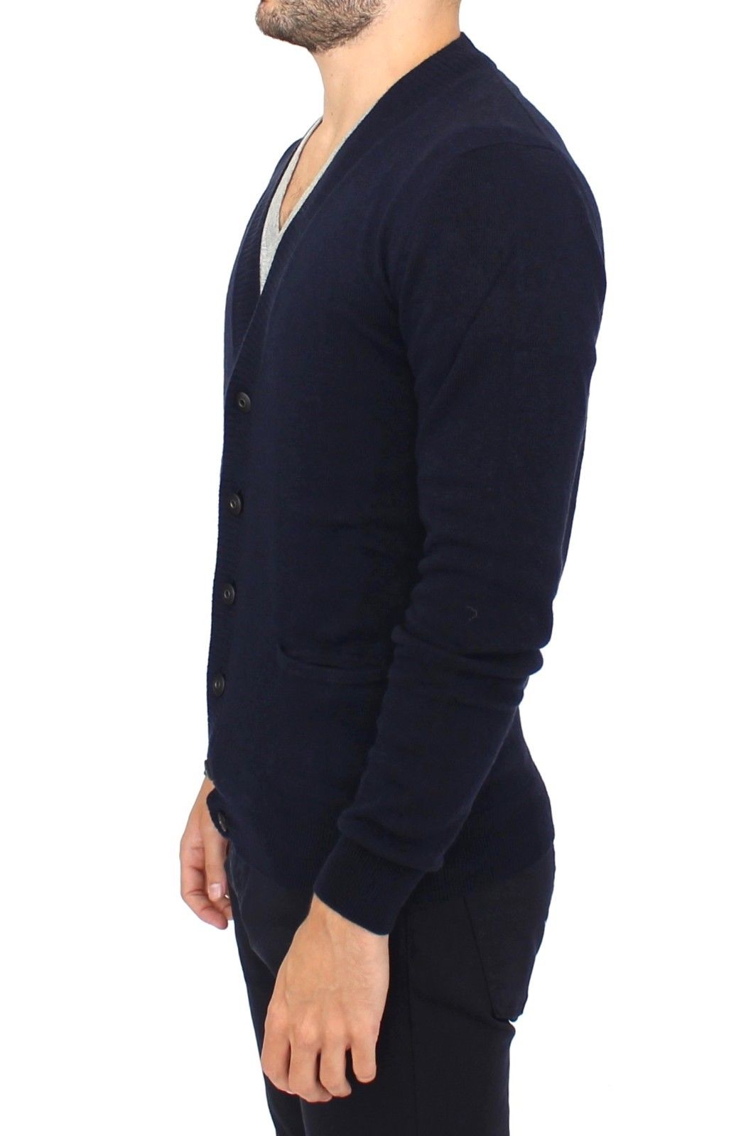 Ermanno Scervino Chic Modra jopica iz volnene Blend