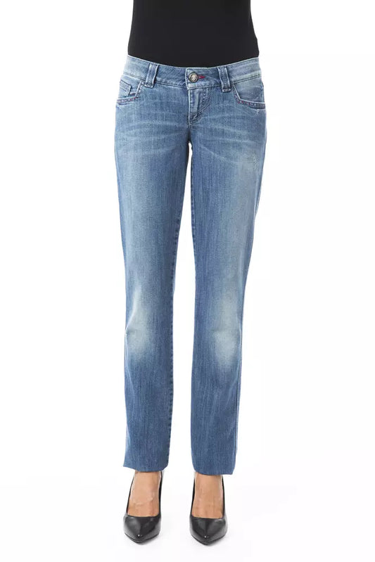 BYBLOS Blue Cotton Women's Jeans