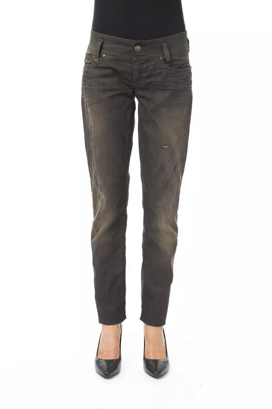 BYBLOS Black Cotton Women's Jeans