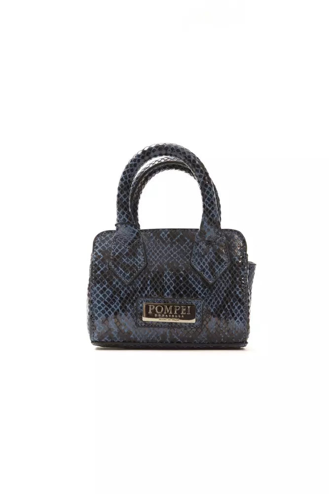 Pompei Donatella Blue Leather Women Mini Tote