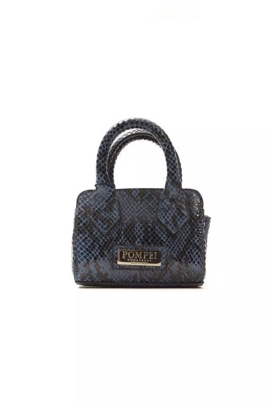 Pompei Donatella Blue Leather Women Mini Tote