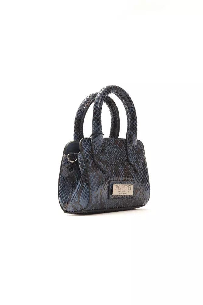 Pompei Donatella Blue Leather Women Mini Tote