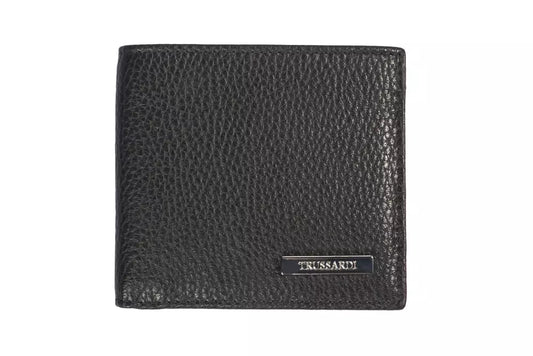 Trussardi Black Leather Men Denarnica
