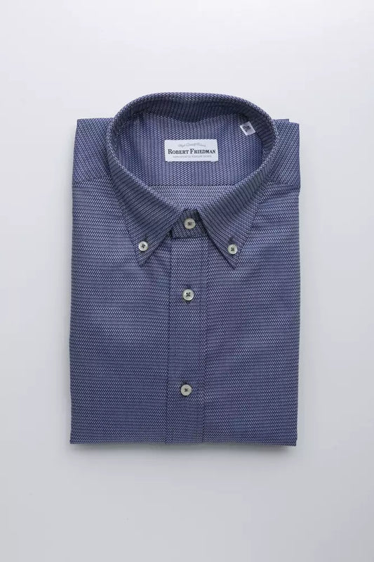 Robert Friedman "Blue Cotton Men's Shirt"