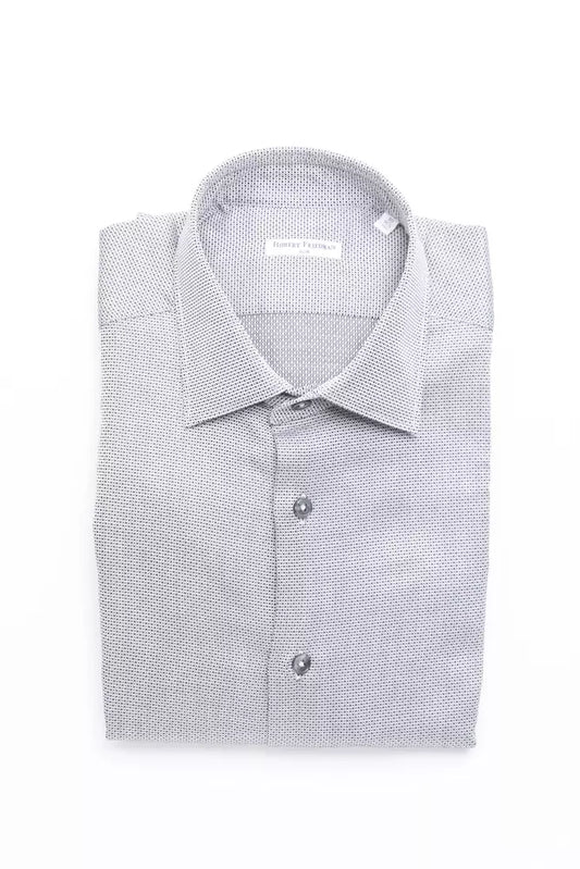 Robert Friedman Beige Cotton Mens Shirt