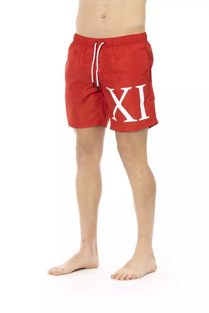 Bikkembergs Red Polyester Men's Swim Short