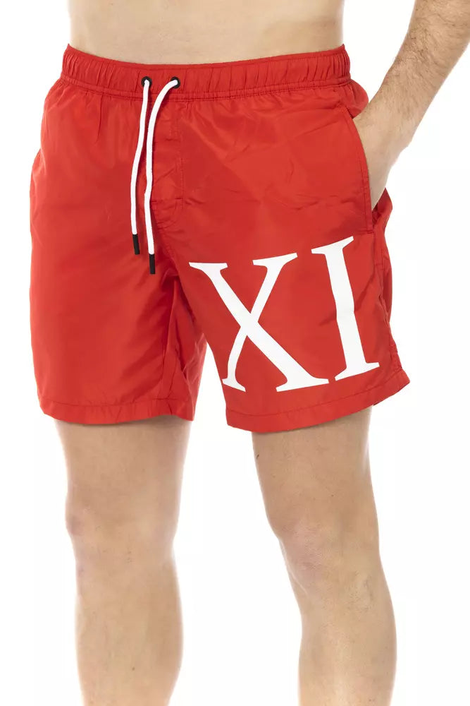Bikkembergs Red Polyester Men's Swim Short