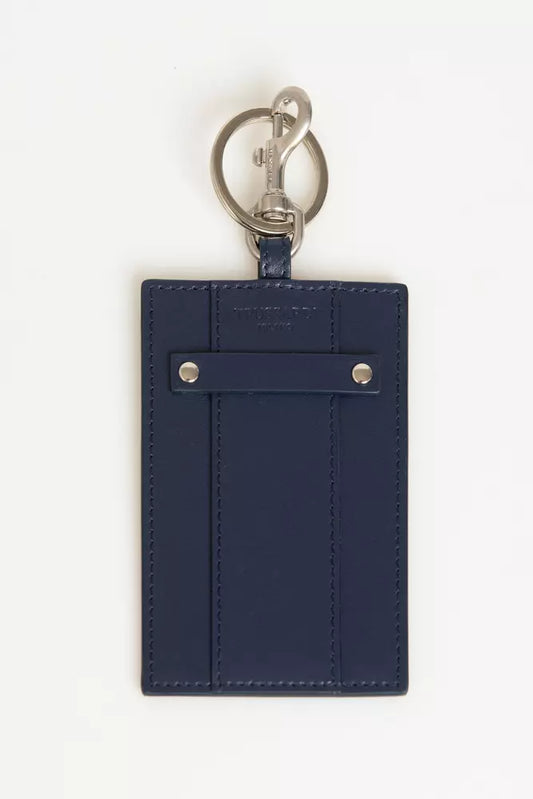 Trussardi Blue Leather Men obesek za ključe