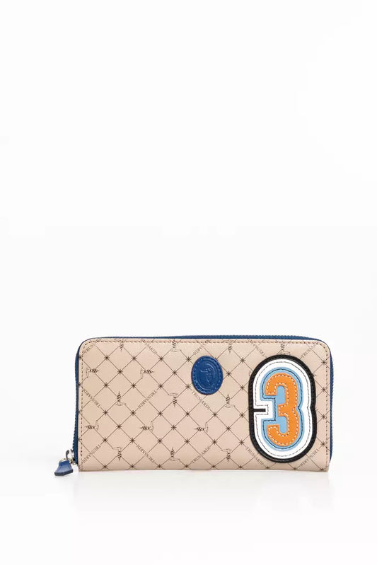Trussardi Beige Leather Men Denarnica