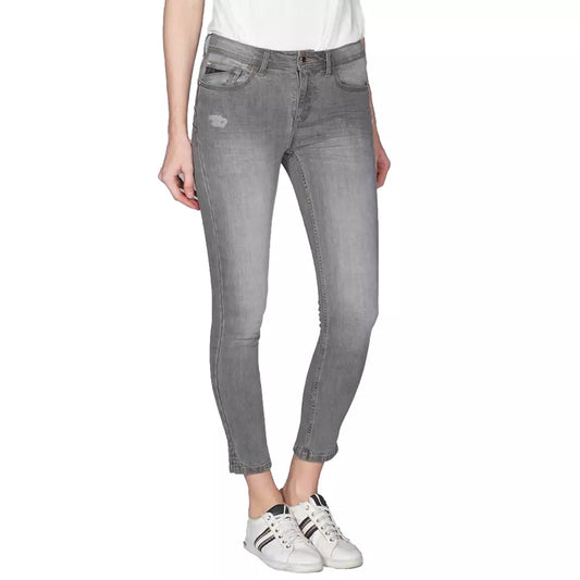 Yes Zee Gray Cotton Women's Jeggings
