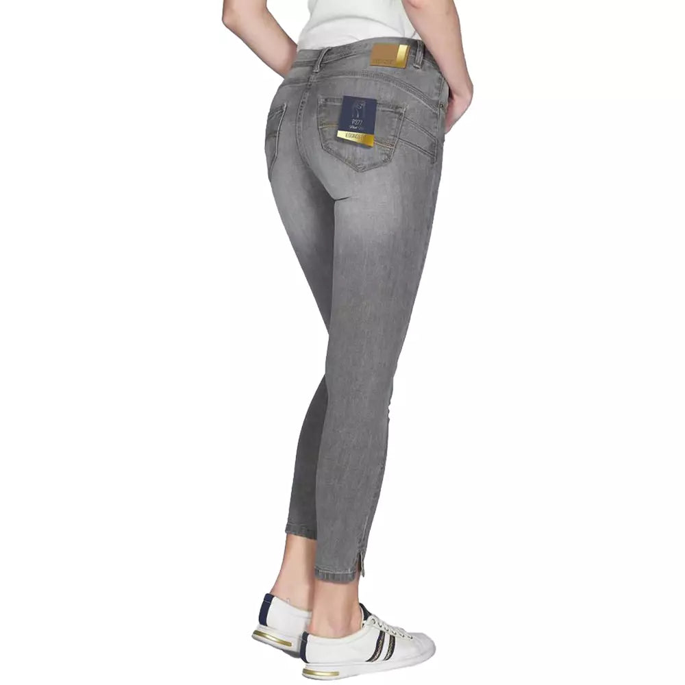 Yes Zee Gray Cotton Women's Jeggings
