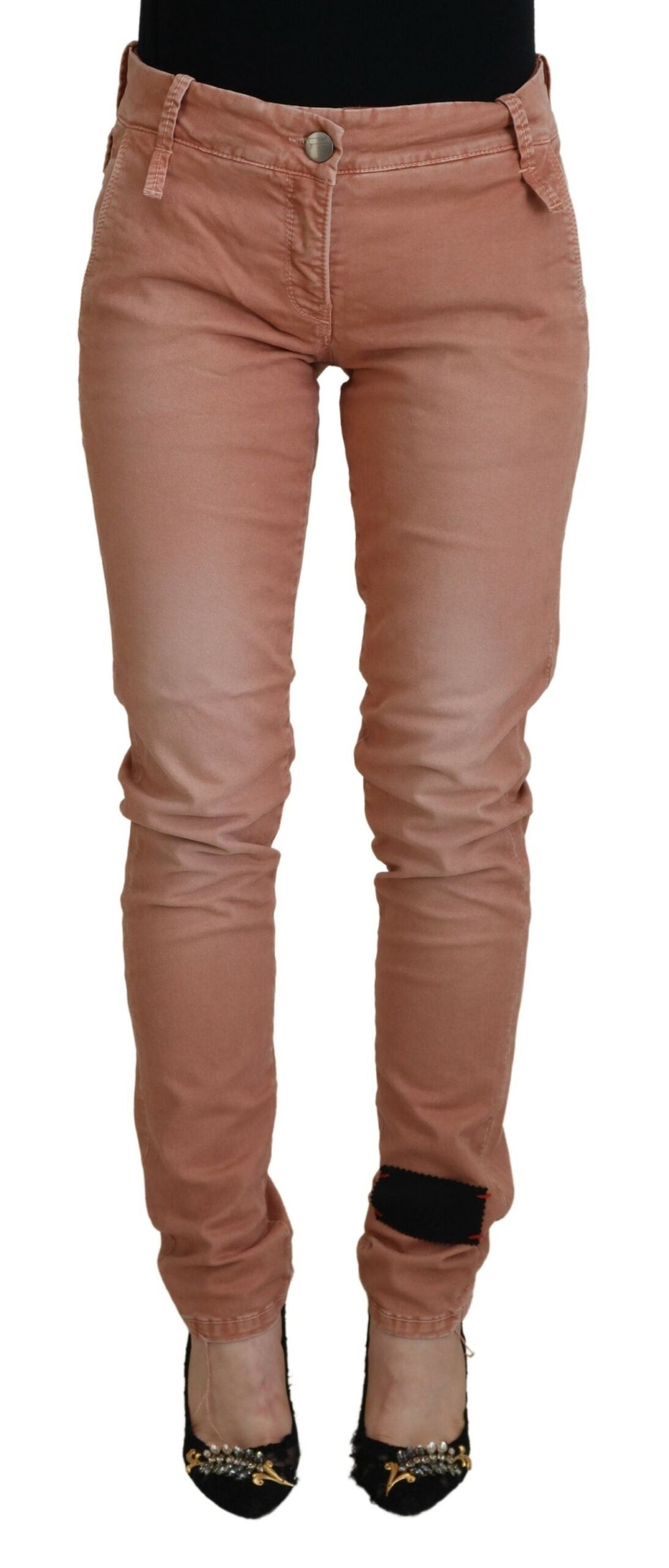 Hlače Acht Chic Slim Fit iz bombaža