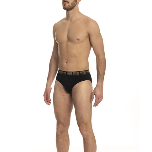 Cavalli Class Black Cotton Men's Brief