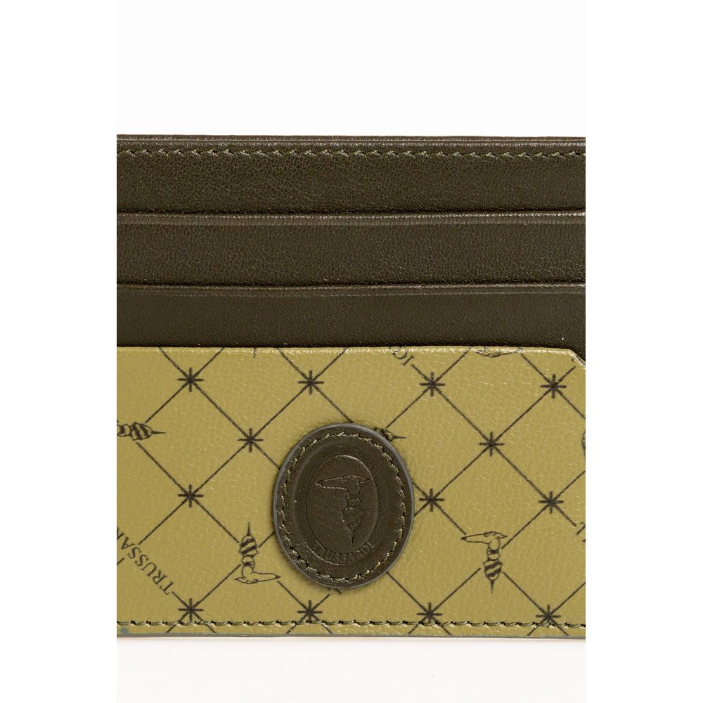 Trussardi Zelena usnjena moška denarnica