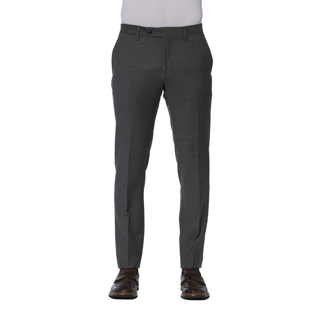 Trussardi Gray Wool Men Pants