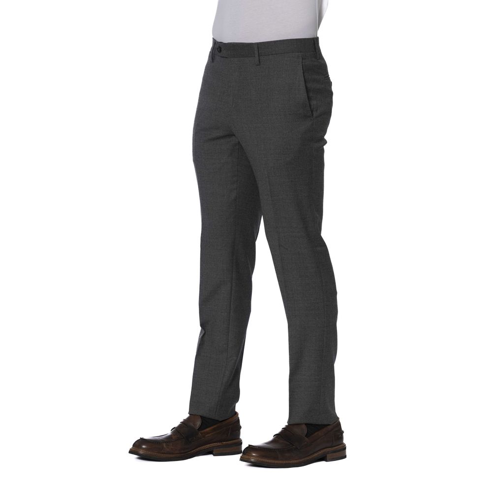 Trussardi Gray Wool Men Pants