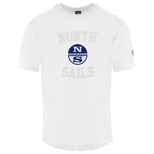 North Sails Bela bombažna moška majica