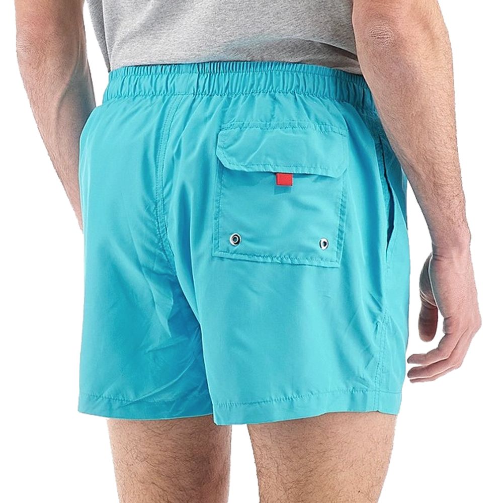 La Martina Blue Polyester Men Swimwear
