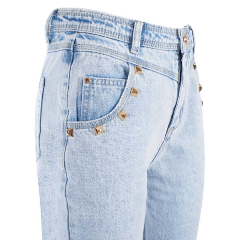 Yes Zee Blue Cotton Women's High-Waisted Jean