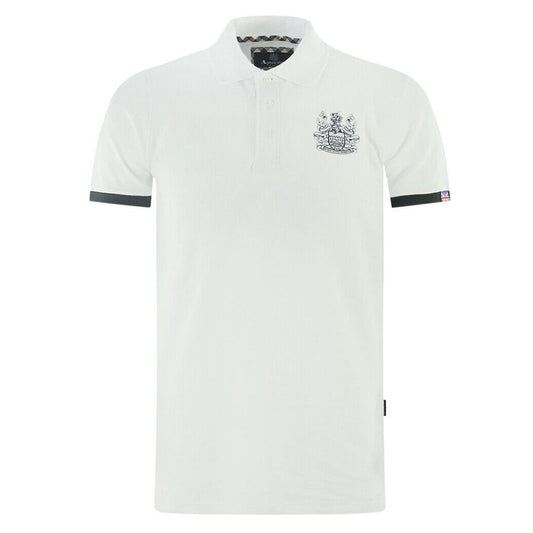 Aquascutum Elegantni bombažni polo s podpisnimi podrobnostmi