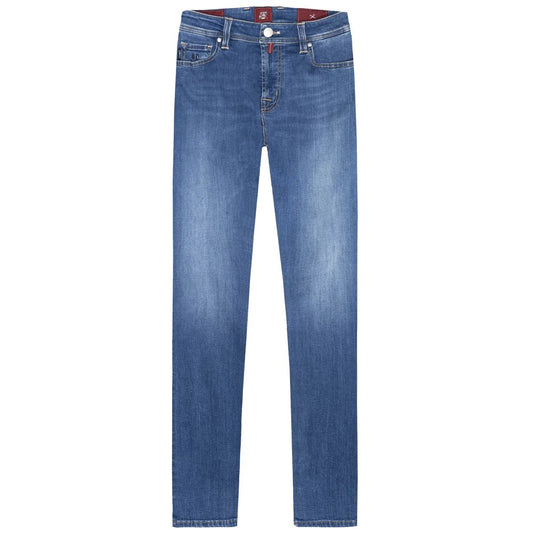 Tramarossa Blue Cotton Men Jeans