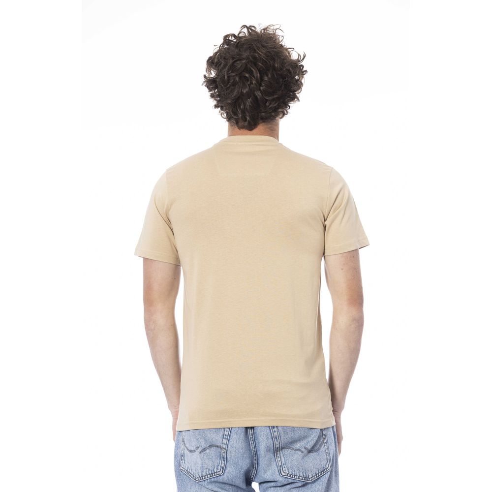 Cavalli Class Beige Cotton Moška majica