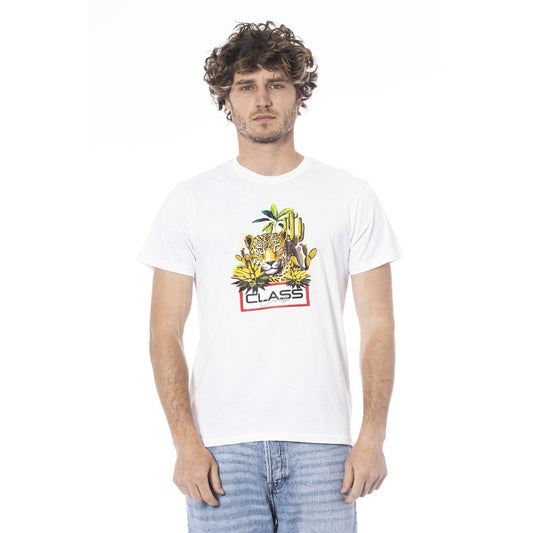 Cavalli Class White Cotton Men's T-Shirt