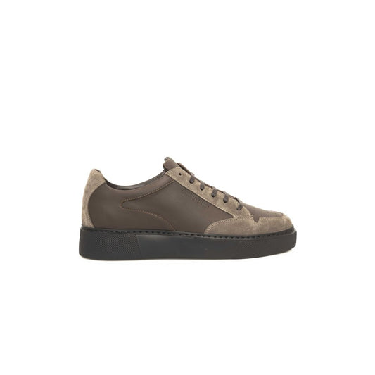 Cerruti 1881 Beige Leather Moški športni copati