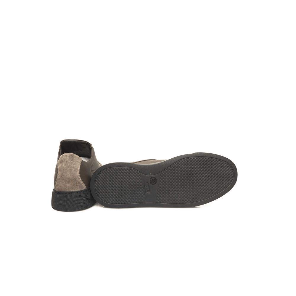 Cerruti 1881 Beige Leather Moški športni copati