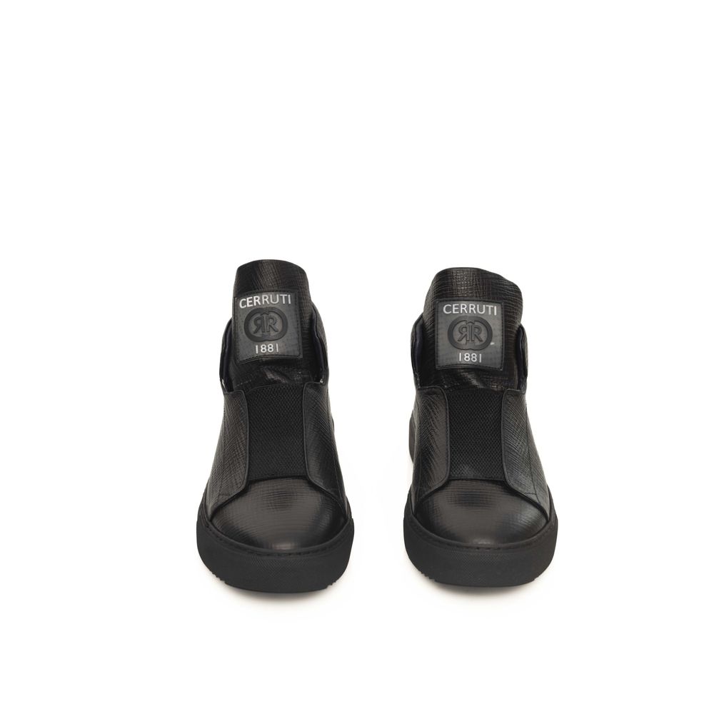 Cerruti 1881 Black Calfskin Moški športni copati