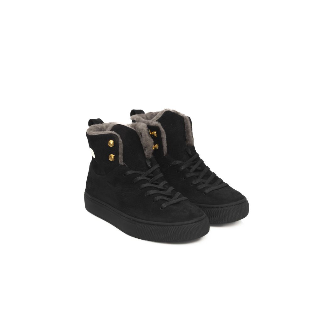 Cerruti 1881 Black Cowhide Ženske športne copate