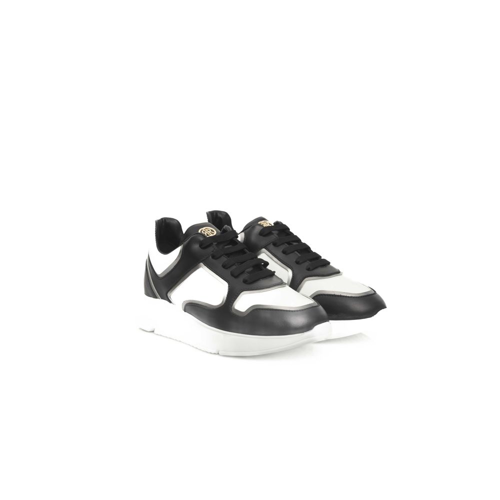 Cerruti 1881 Black Cowhide Ženske športne copate