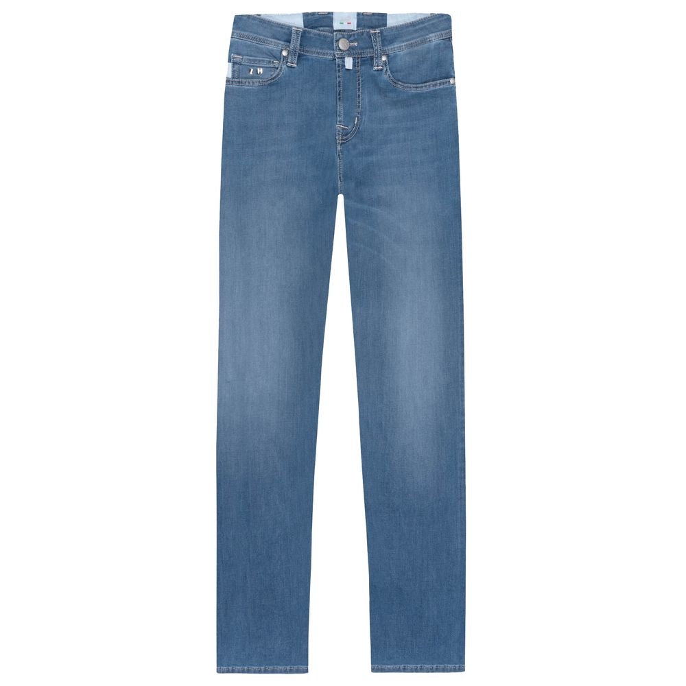 Tramarossa Light Blue Cotton Men Jeans