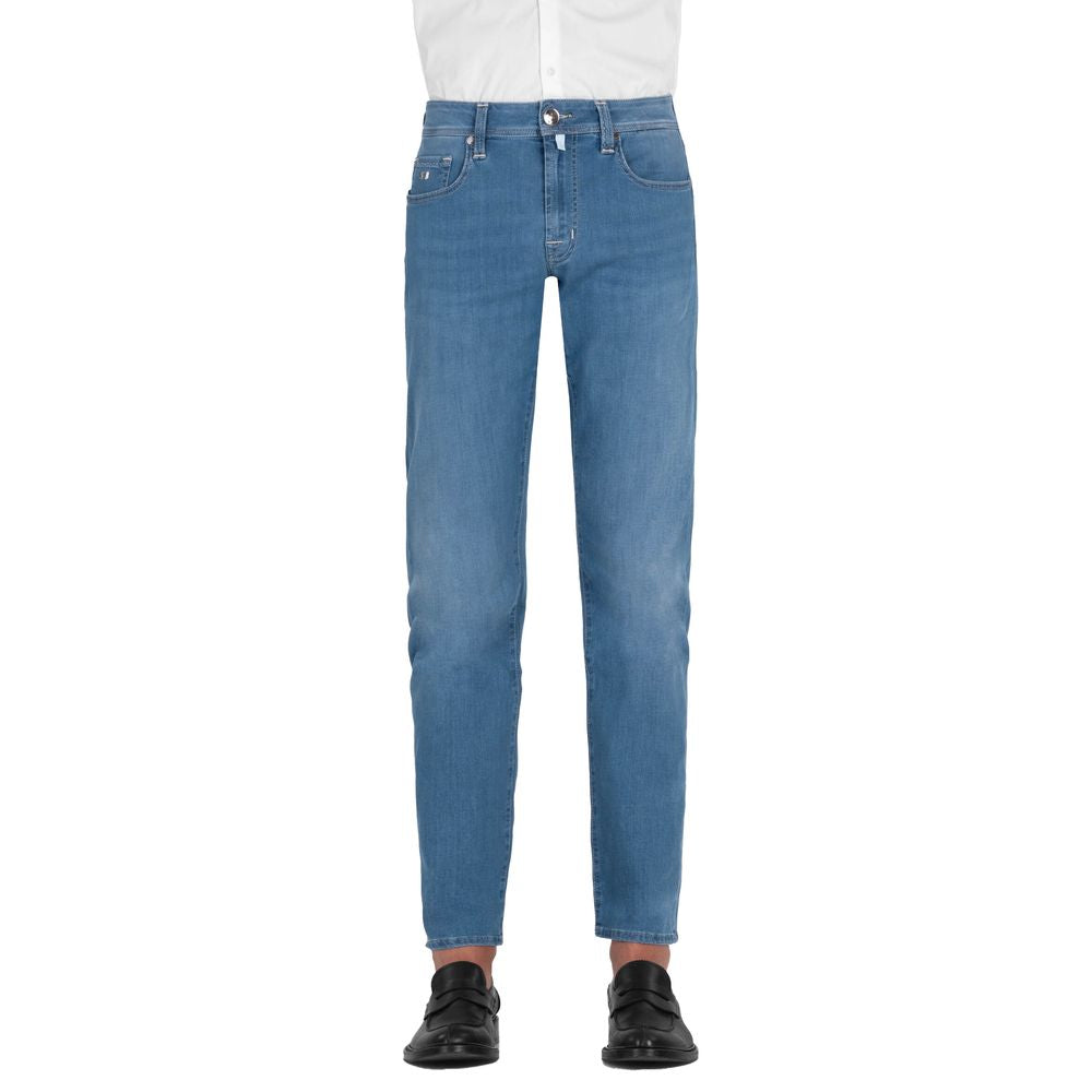 Tramarossa Light Blue Cotton Men Jeans